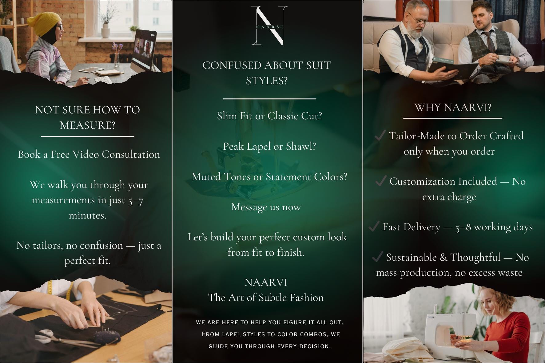 Women’s Three-Piece Black Suit – Tailored Office Blazer, Waistcoat & Trousers – Formal Business Attire – Custom Fit Workwear Set by NAARVI